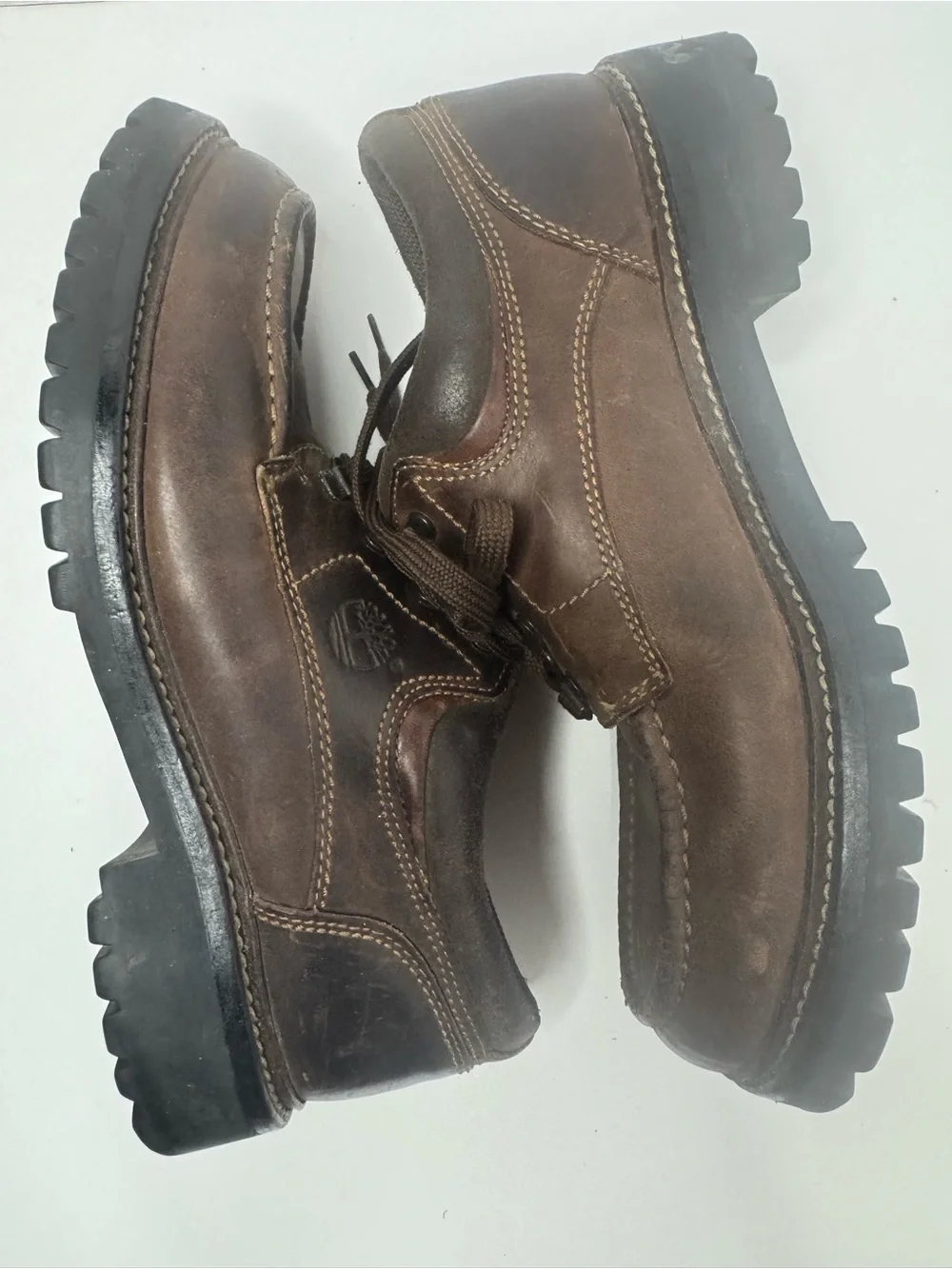 Timberland Brown Leather Boat Shoes Men's Size 9.5M